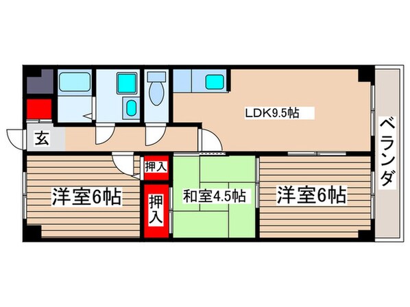 ヒルズ池場の物件間取画像